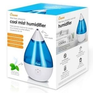 Crane Droplet Ultrasonic Cool Mist Humidifier New in Box
